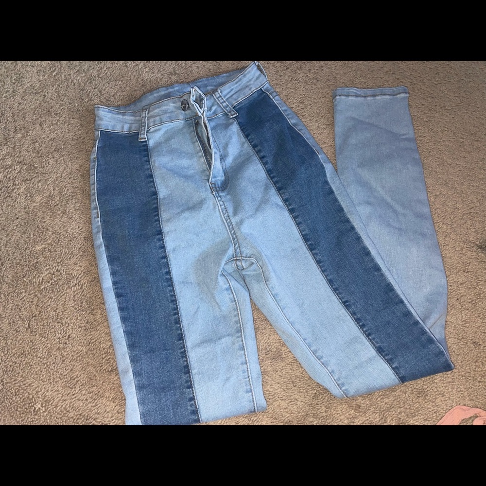 striped jeans from shein, never worn